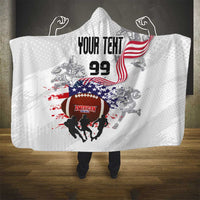 Custom American Football Hooded Blanket Road to Glory