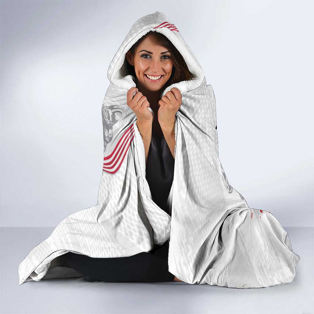 Custom American Football Hooded Blanket Road to Glory