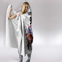 Custom American Football Hooded Blanket Road to Glory