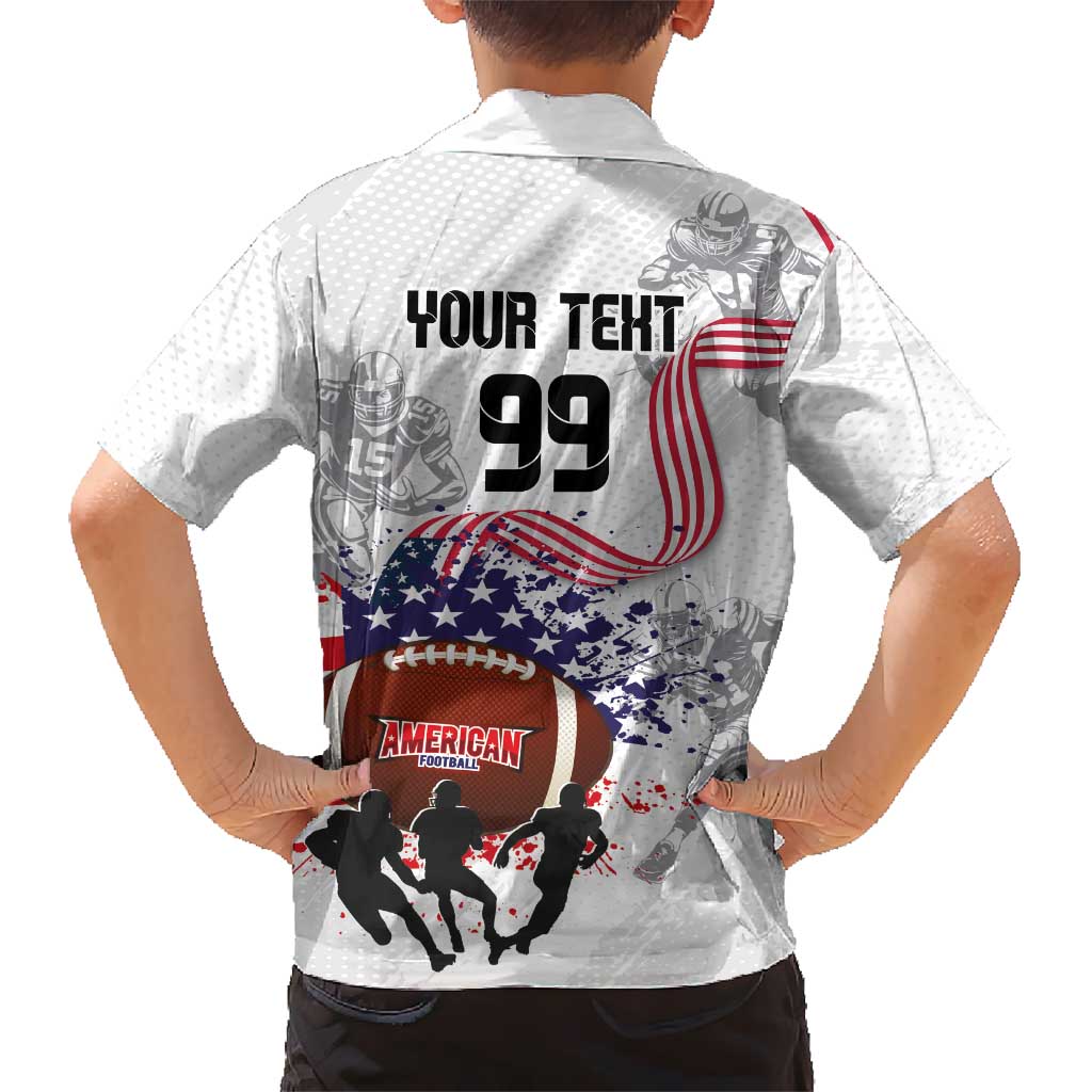 Custom American Football Kid Hawaiian Shirt Road to Glory