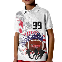 Custom American Football Kid Polo Shirt Road to Glory
