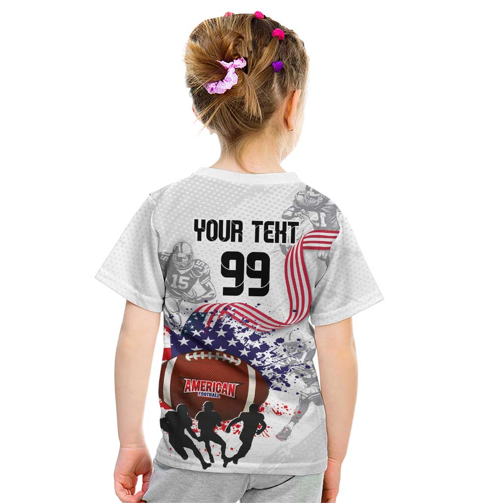 Custom American Football Kid T Shirt Road to Glory