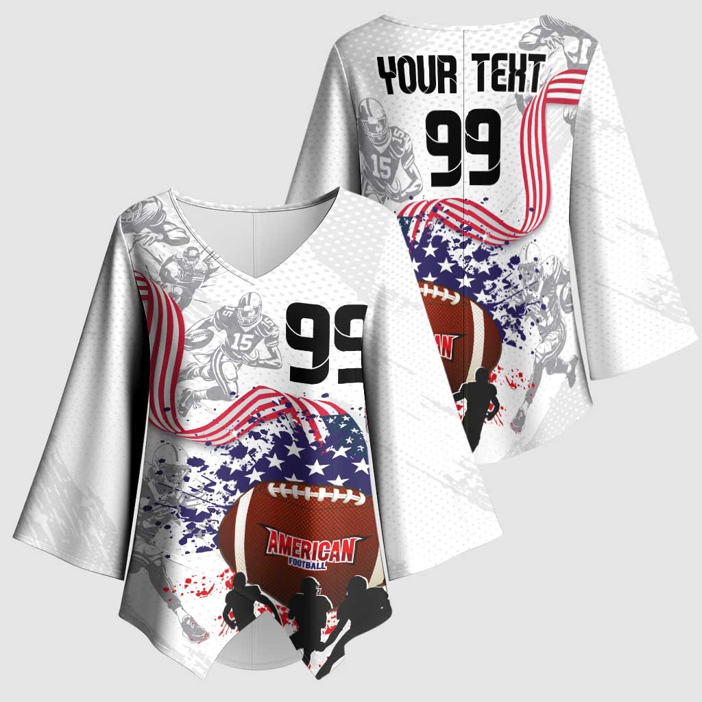 Custom American Football Kimono Sleeve Blouse Road to Glory
