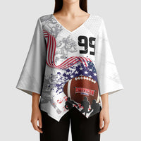 Custom American Football Kimono Sleeve Blouse Road to Glory