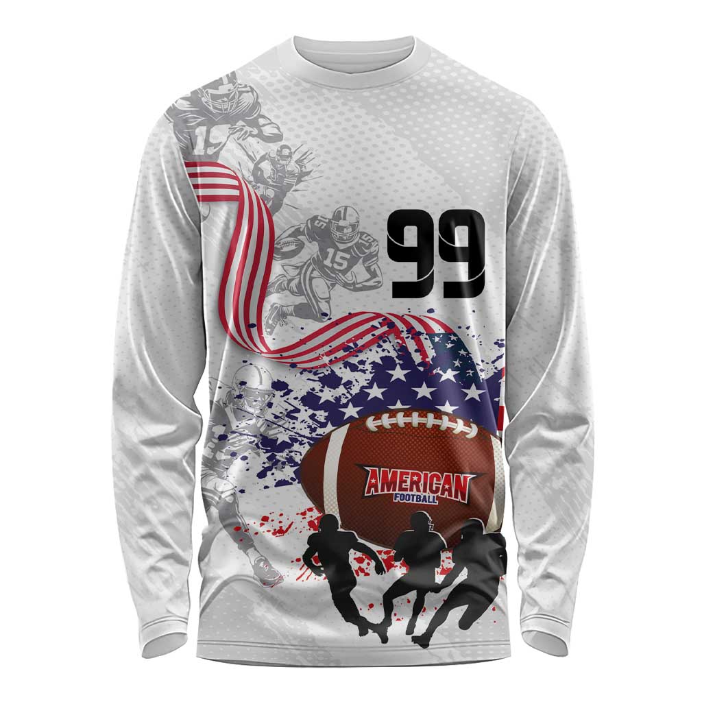 Custom American Football Long Sleeve Shirt Road to Glory
