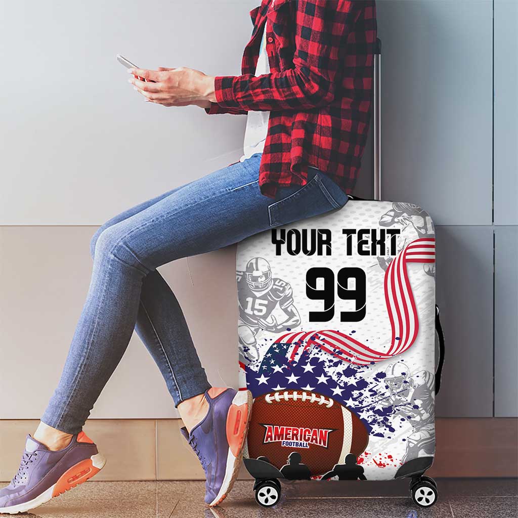 Custom American Football Luggage Cover Road to Glory