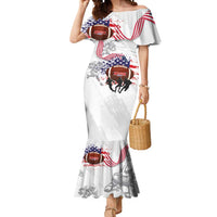 Custom American Football Mermaid Dress Road to Glory