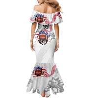 Custom American Football Mermaid Dress Road to Glory