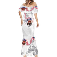 Custom American Football Mermaid Dress Road to Glory