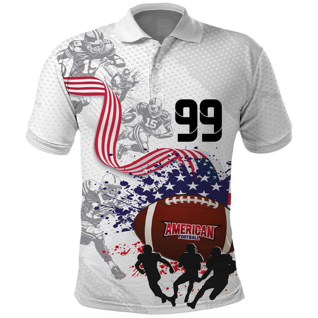 Custom American Football Polo Shirt Road to Glory