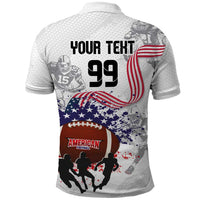 Custom American Football Polo Shirt Road to Glory