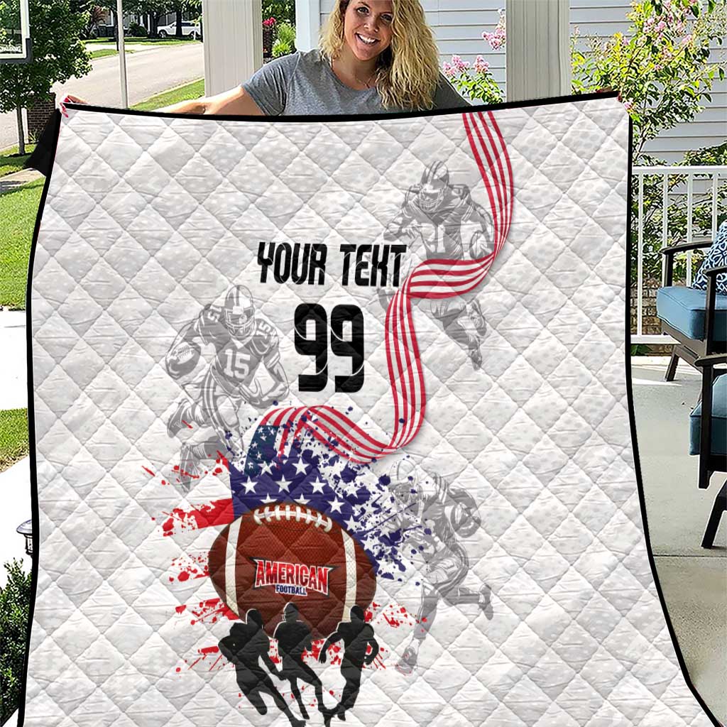 Custom American Football Quilt Road to Glory