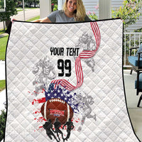 Custom American Football Quilt Road to Glory