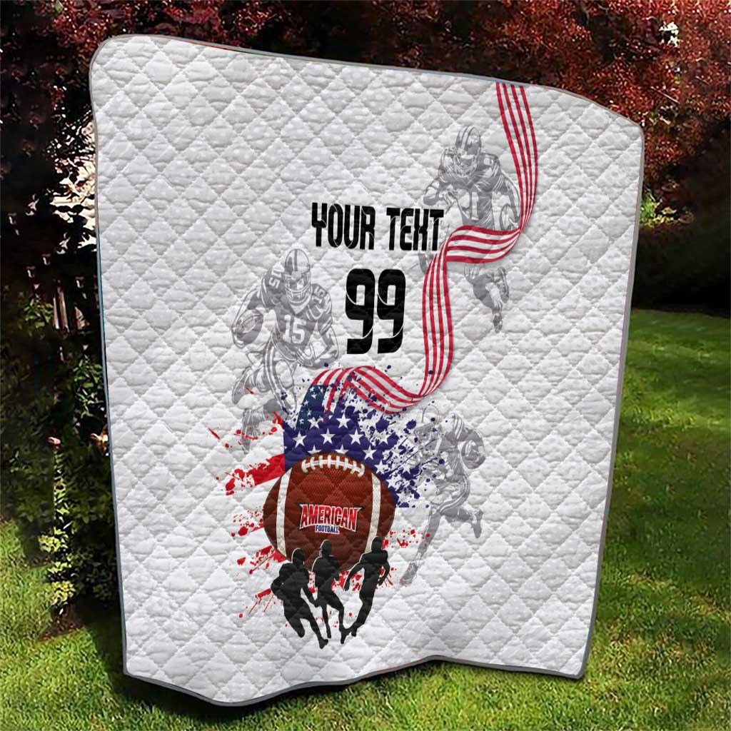 Custom American Football Quilt Road to Glory