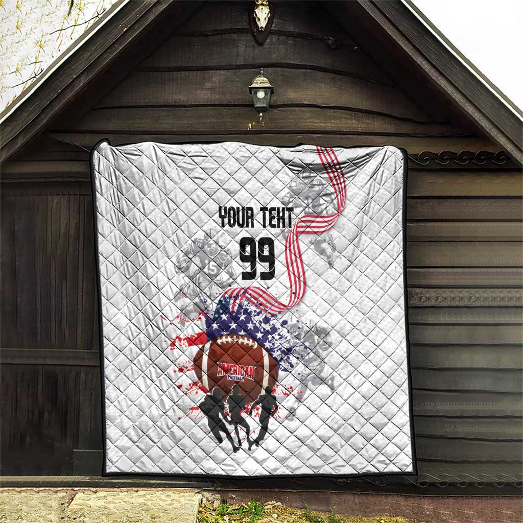 Custom American Football Quilt Road to Glory