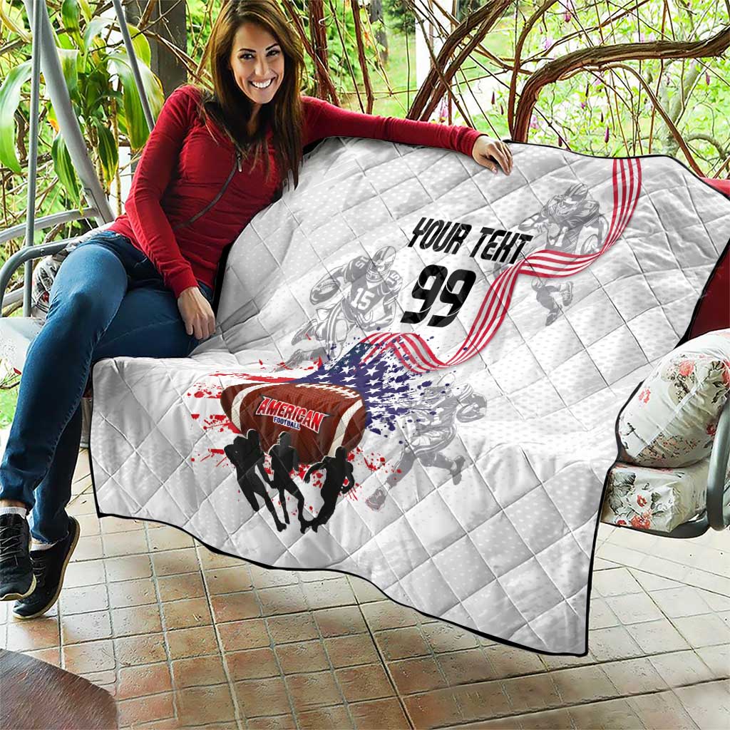 Custom American Football Quilt Road to Glory