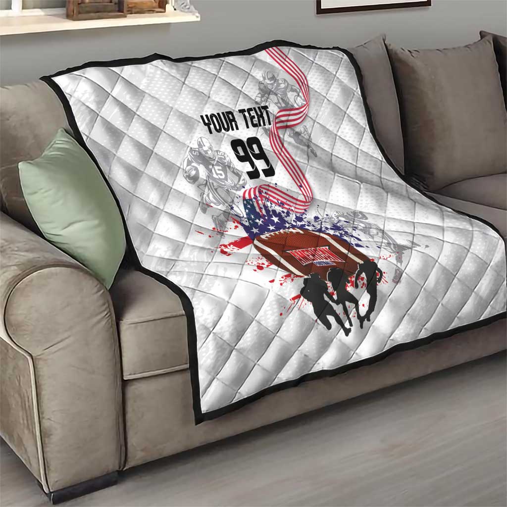 Custom American Football Quilt Road to Glory