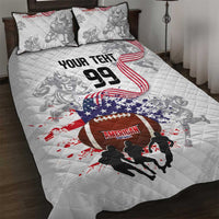 Custom American Football Quilt Bed Set Road to Glory