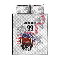 Custom American Football Quilt Bed Set Road to Glory