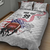 Custom American Football Quilt Bed Set Road to Glory
