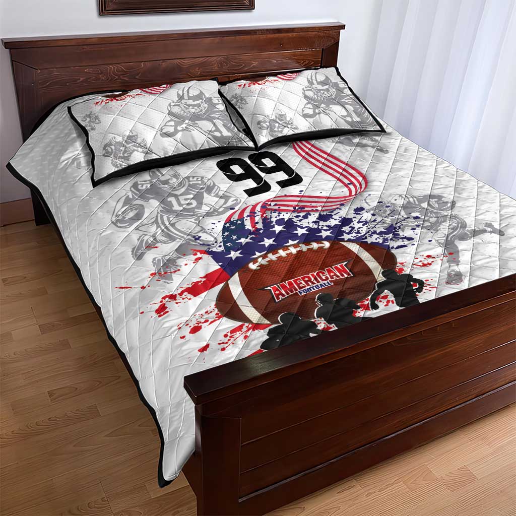 Custom American Football Quilt Bed Set Road to Glory