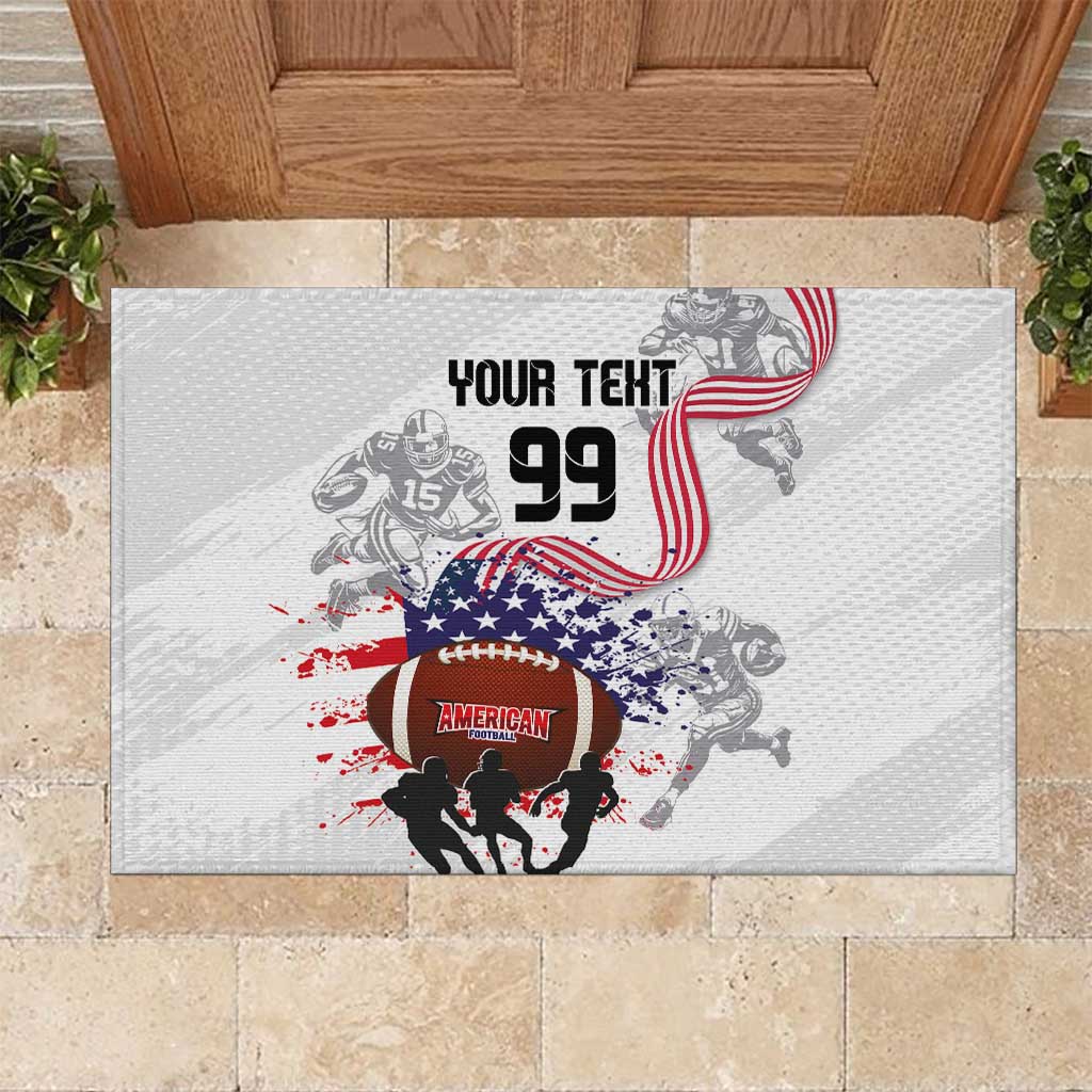 Custom American Football Rubber Doormat Road to Glory