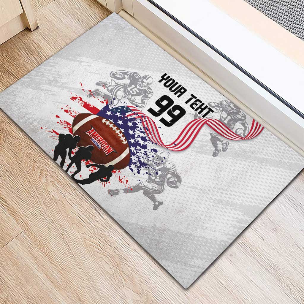 Custom American Football Rubber Doormat Road to Glory