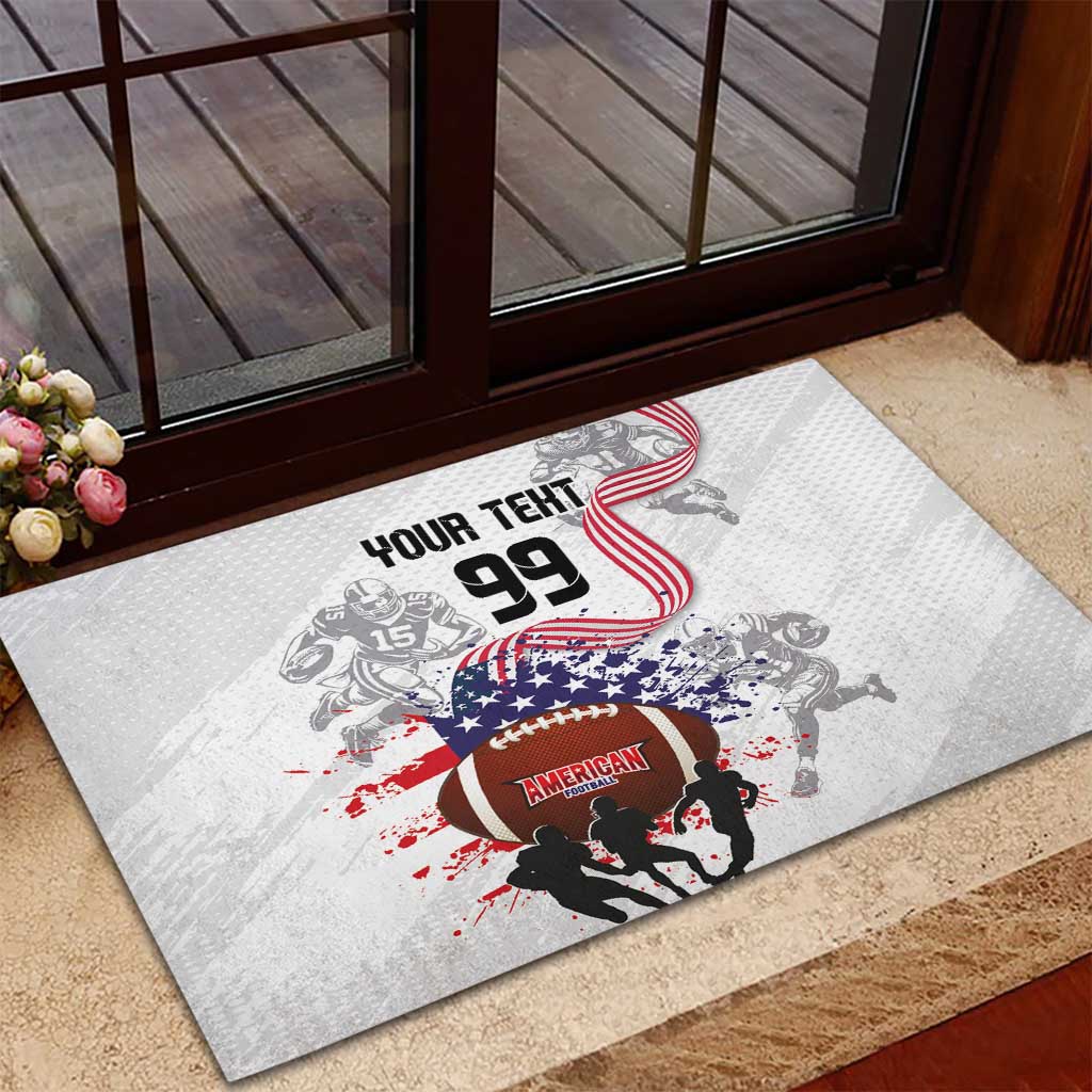 Custom American Football Rubber Doormat Road to Glory