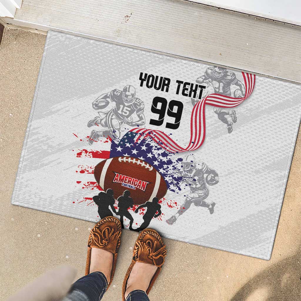 Custom American Football Rubber Doormat Road to Glory