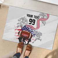 Custom American Football Rubber Doormat Road to Glory