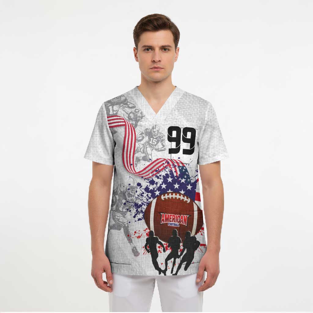 Custom American Football Scrub Top Road to Glory