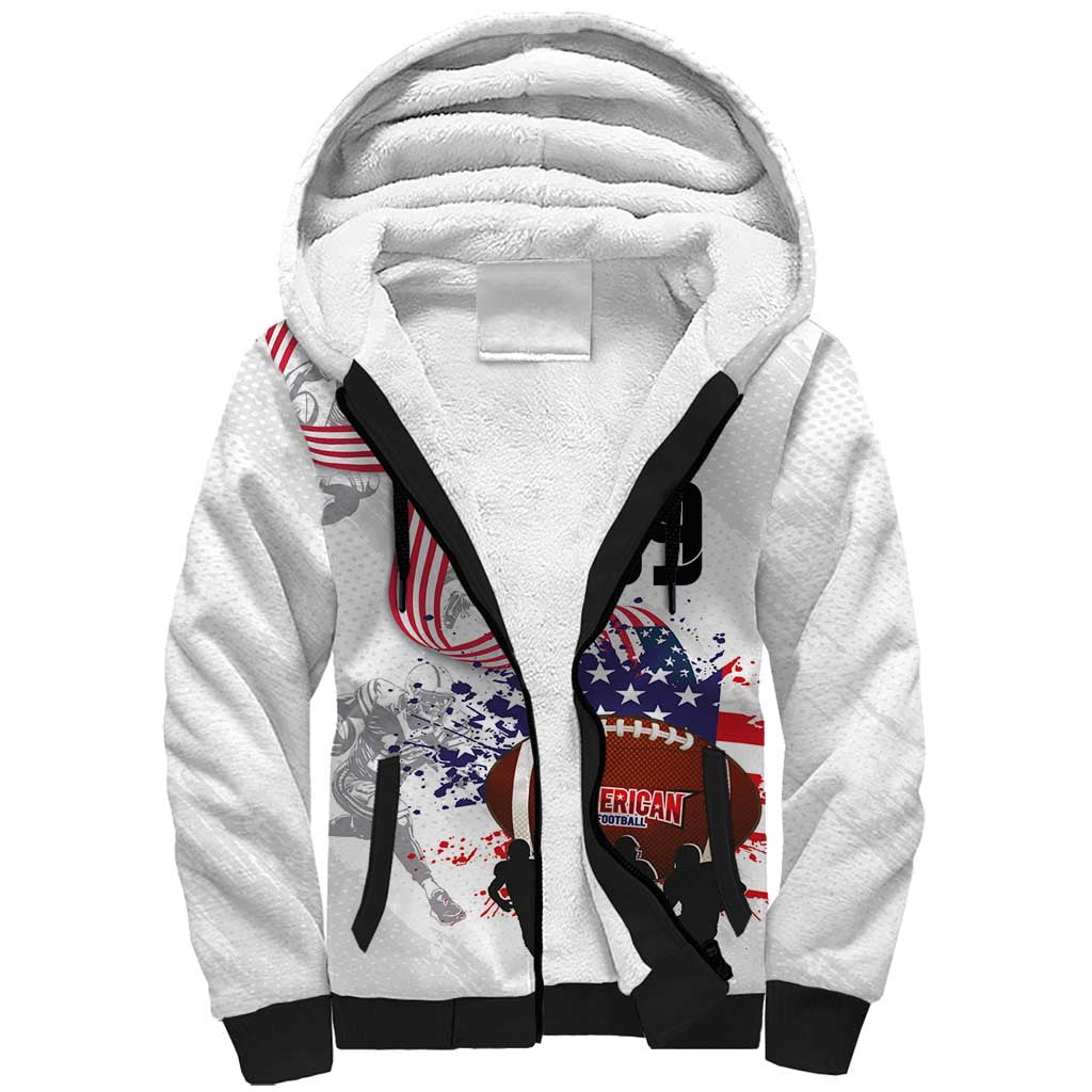 Custom American Football Sherpa Hoodie Road to Glory