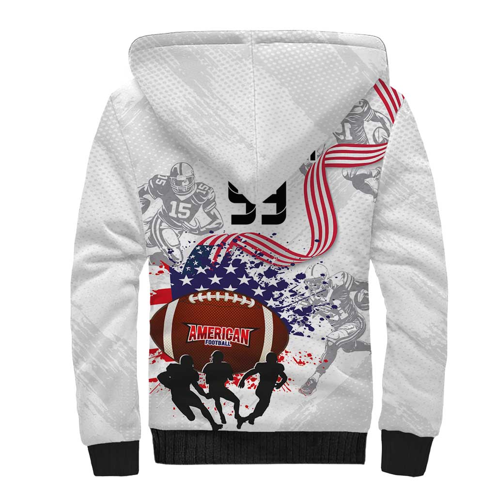 Custom American Football Sherpa Hoodie Road to Glory