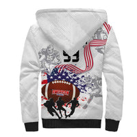 Custom American Football Sherpa Hoodie Road to Glory