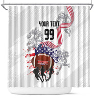 Custom American Football Shower Curtain Road to Glory