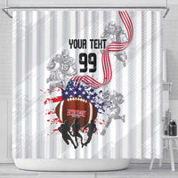 Custom American Football Shower Curtain Road to Glory