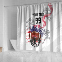 Custom American Football Shower Curtain Road to Glory