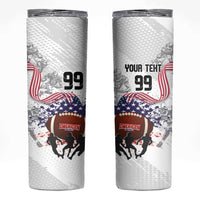 Custom American Football Skinny Tumbler Road to Glory