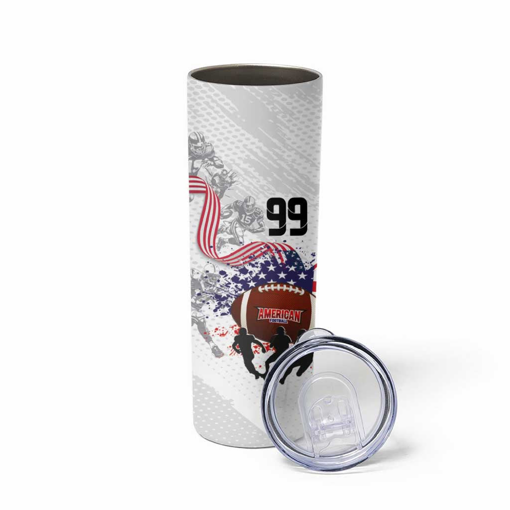 Custom American Football Skinny Tumbler Road to Glory