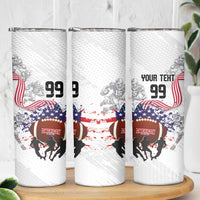 Custom American Football Skinny Tumbler Road to Glory