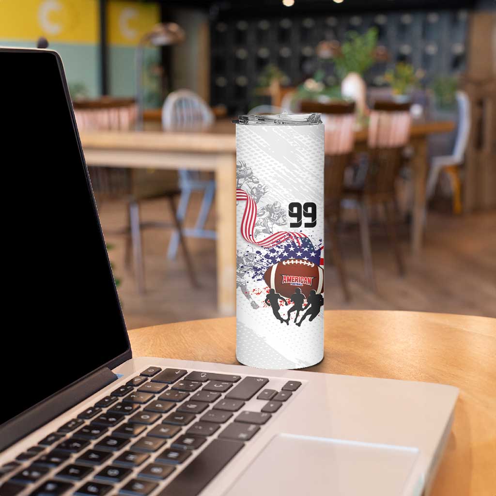 Custom American Football Skinny Tumbler Road to Glory