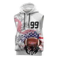 Custom American Football Sleeveless Hoodie Road to Glory