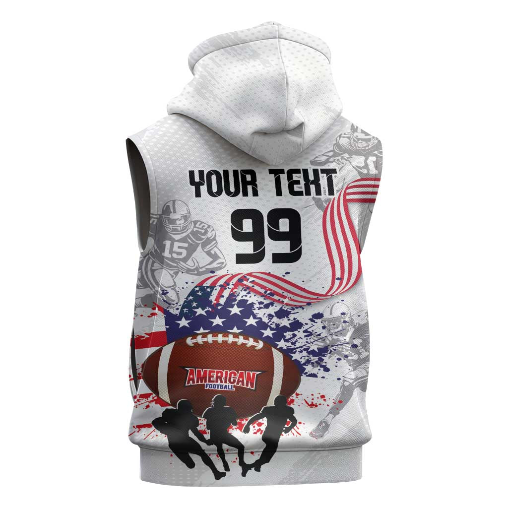 Custom American Football Sleeveless Hoodie Road to Glory