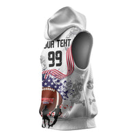 Custom American Football Sleeveless Hoodie Road to Glory