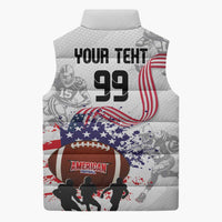 Custom American Football Sleeveless Puffer Jacket Road to Glory