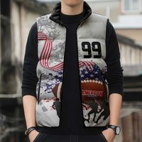 Custom American Football Sleeveless Puffer Jacket Road to Glory