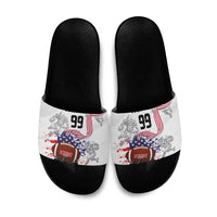 Custom American Football Slide Sandals Road to Glory