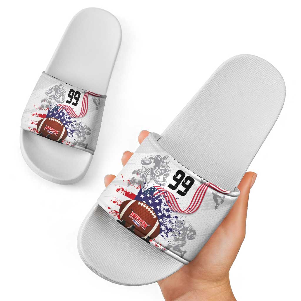 Custom American Football Slide Sandals Road to Glory