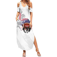 Custom American Football Summer Maxi Dress Road to Glory