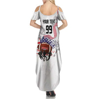 Custom American Football Summer Maxi Dress Road to Glory
